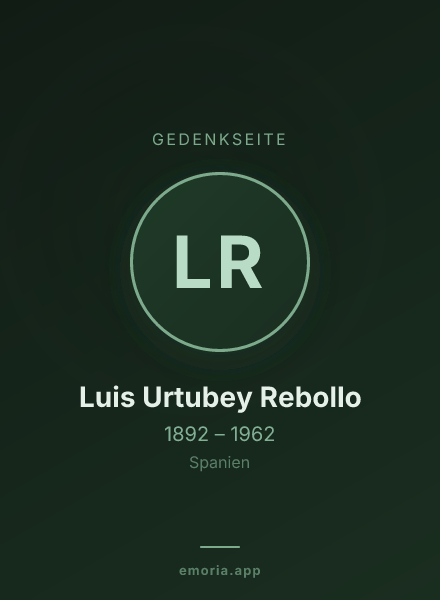 Gedenkportrait von Luis Urtubey Rebollo