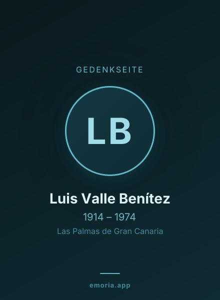 Gedenkportrait von Luis Valle Benítez
