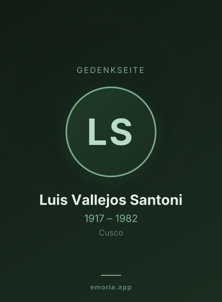 Gedenkportrait von Luis Vallejos Santoni