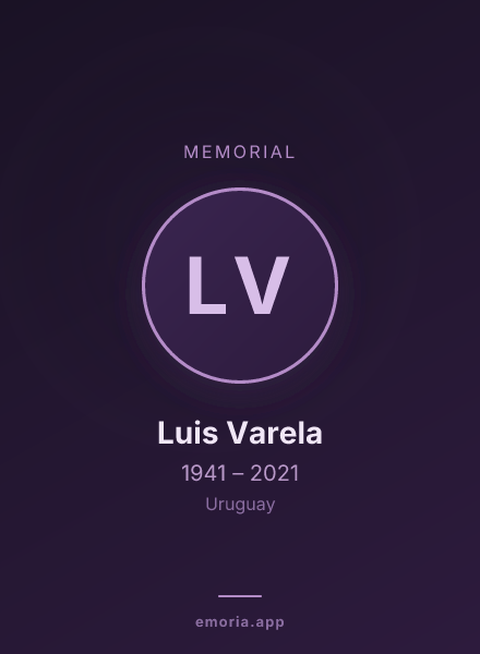 Memorial portrait of Luis Varela