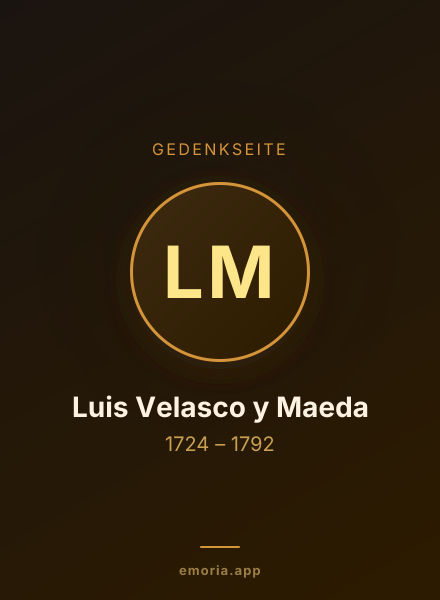 Gedenkportrait von Luis Velasco y Maeda