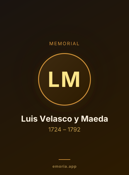 Memorial portrait of Luis Velasco y Maeda