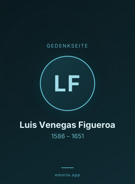 Gedenkportrait von Luis Venegas Figueroa