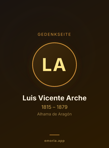 Gedenkportrait von Luis Vicente Arche