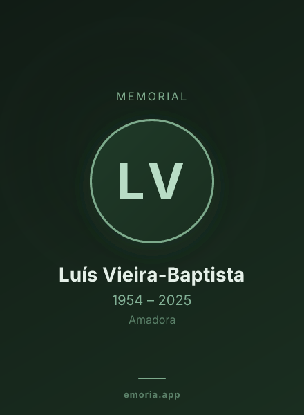 Memorial portrait of Luís Vieira-Baptista
