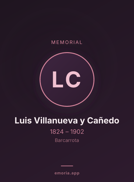 Memorial portrait of Luis Villanueva y Cañedo