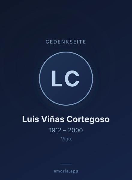 Gedenkportrait von Luis Viñas Cortegoso