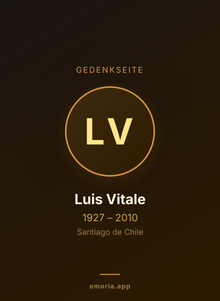 Gedenkportrait von Luis Vitale
