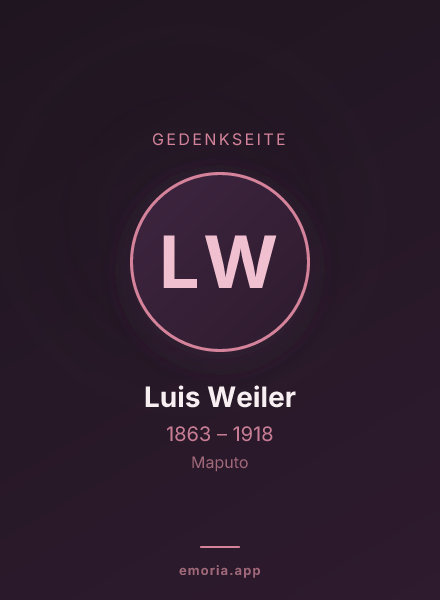 Gedenkportrait von Luis Weiler