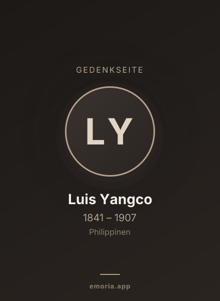 Gedenkportrait von Luis Yangco