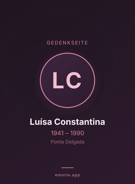 Gedenkportrait von Luísa Constantina