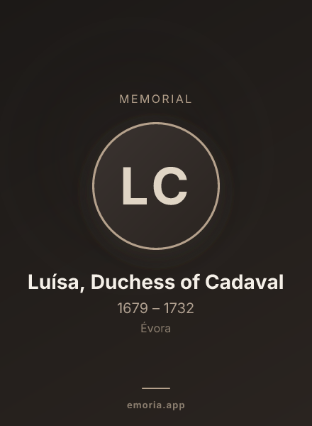 Memorial portrait of Luísa, Duchess of Cadaval
