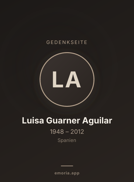 Gedenkportrait von Luisa Guarner Aguilar