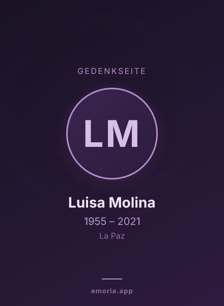 Gedenkportrait von Luisa Molina