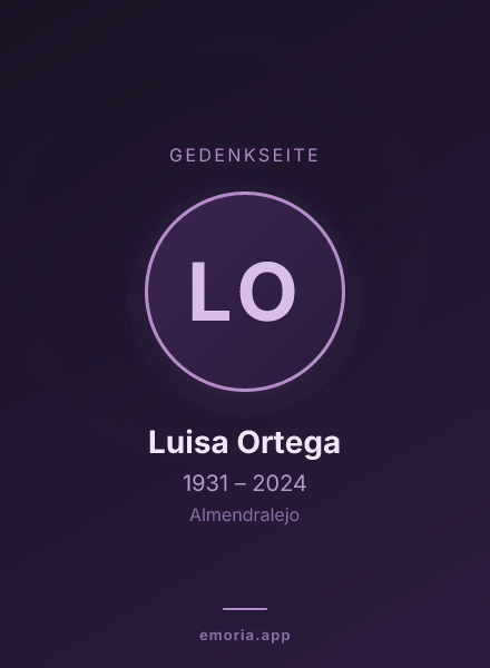 Gedenkportrait von Luisa Ortega