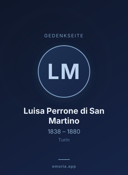 Gedenkportrait von Luisa Perrone di San Martino