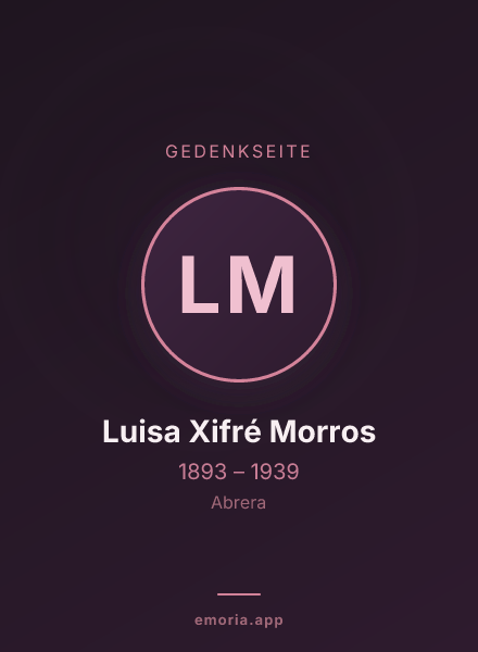 Gedenkportrait von Luisa Xifré Morros