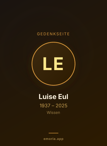 Gedenkportrait von Luise Eul