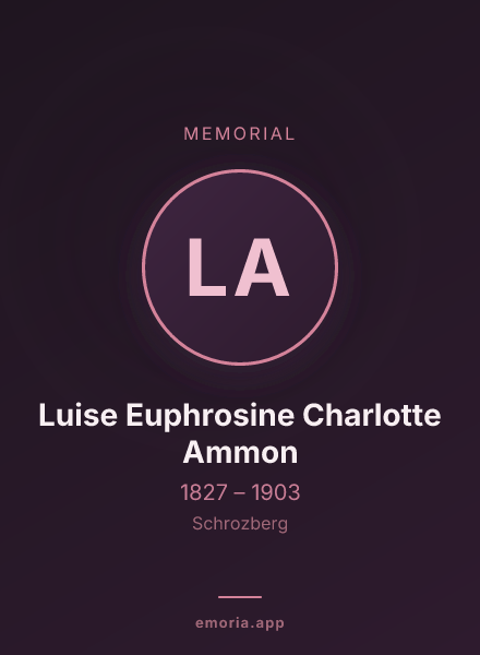 Memorial portrait of Luise Euphrosine Charlotte Ammon