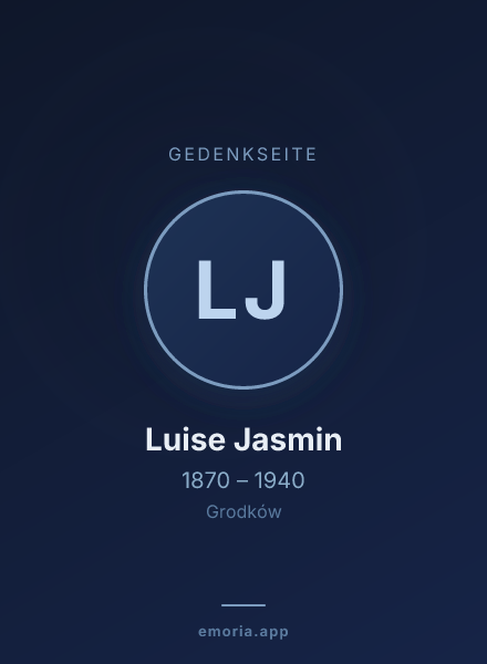Gedenkportrait von Luise Jasmin