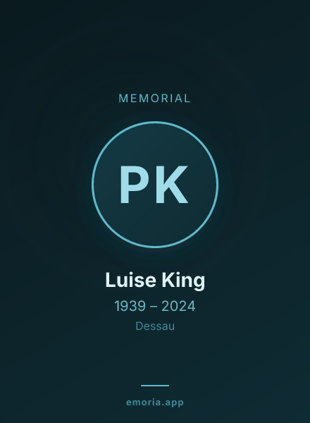 Memorial portrait of Prof. Luise King