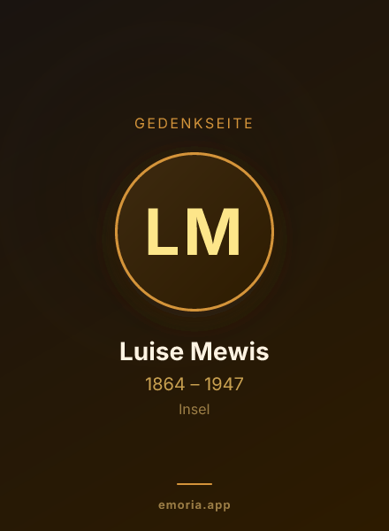 Gedenkportrait von Luise Mewis