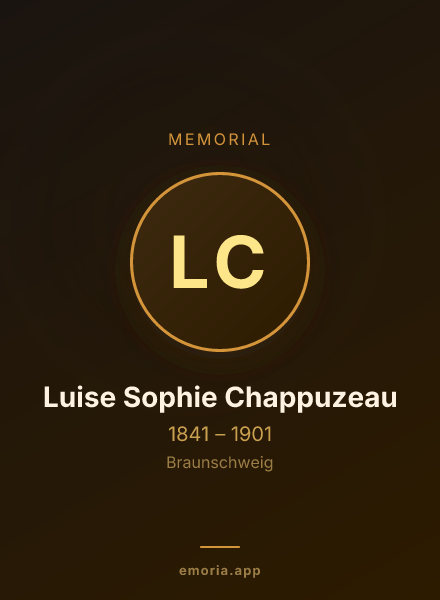 Memorial portrait of Luise Sophie Chappuzeau