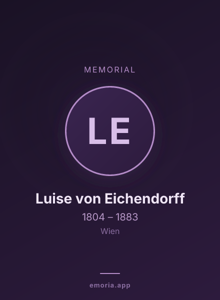 Memorial portrait of Luise von Eichendorff