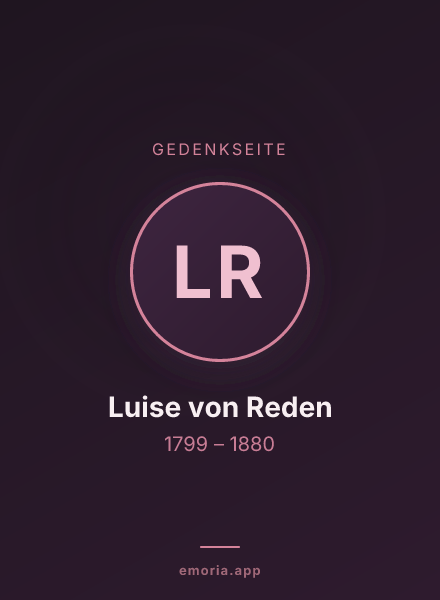 Gedenkportrait von Luise von Reden