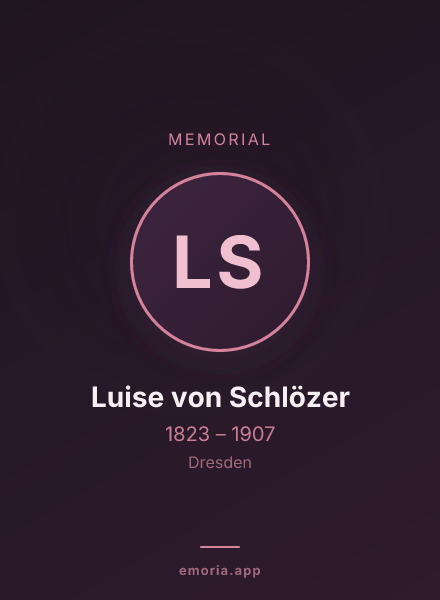Memorial portrait of Luise von Schlözer