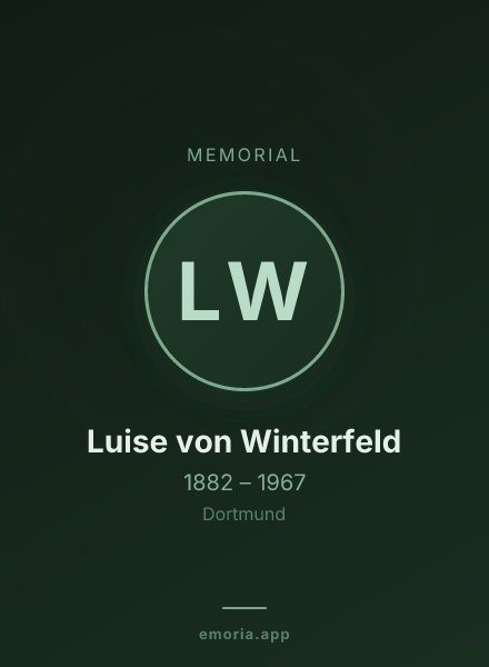 Memorial portrait of Luise von Winterfeld