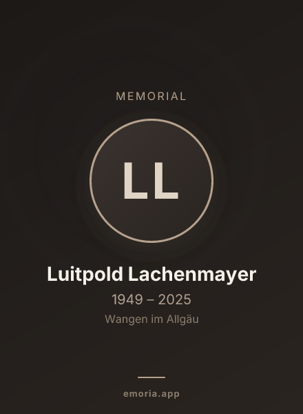 Memorial portrait of Luitpold Lachenmayer