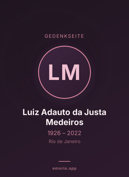 Gedenkportrait von Luiz Adauto da Justa Medeiros