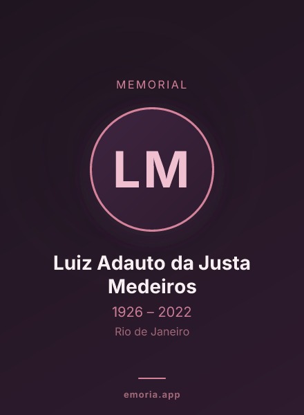 Memorial portrait of Luiz Adauto da Justa Medeiros