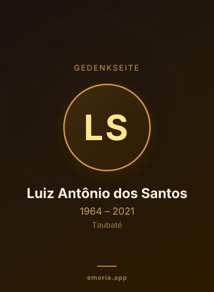 Gedenkportrait von Luiz Antônio dos Santos