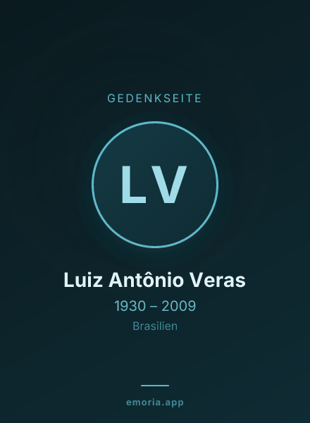 Gedenkportrait von Luiz Antônio Veras