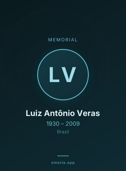 Memorial portrait of Luiz Antônio Veras