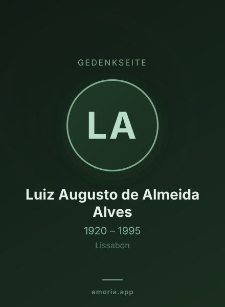 Gedenkportrait von Luiz Augusto de Almeida Alves