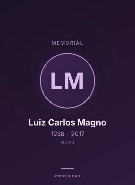 Memorial portrait of Luiz Carlos Magno