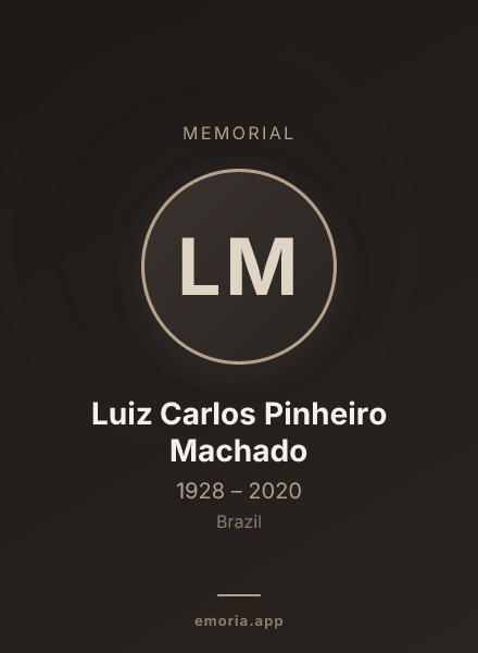 Memorial portrait of Luiz Carlos Pinheiro Machado