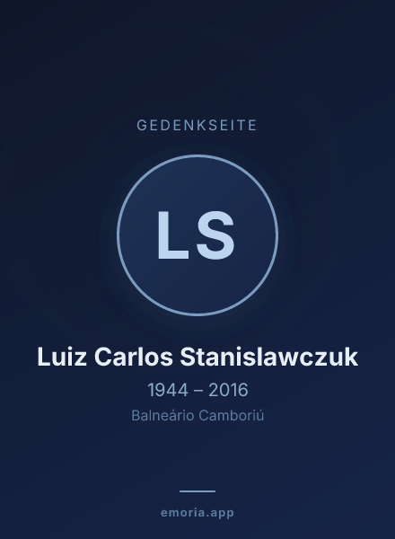 Gedenkportrait von Luiz Carlos Stanislawczuk