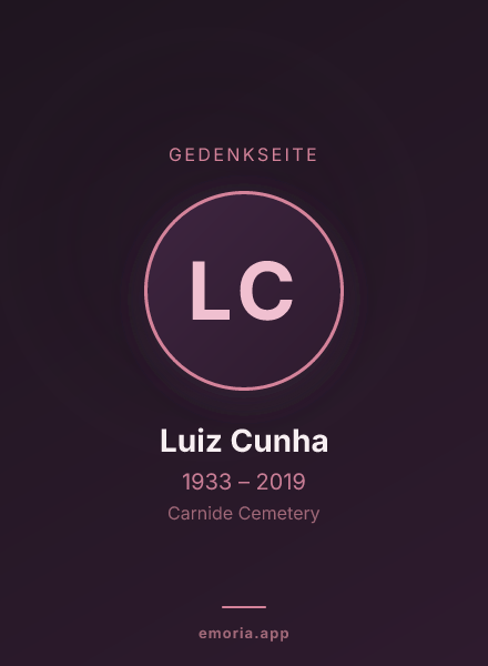 Gedenkportrait von Luiz Cunha