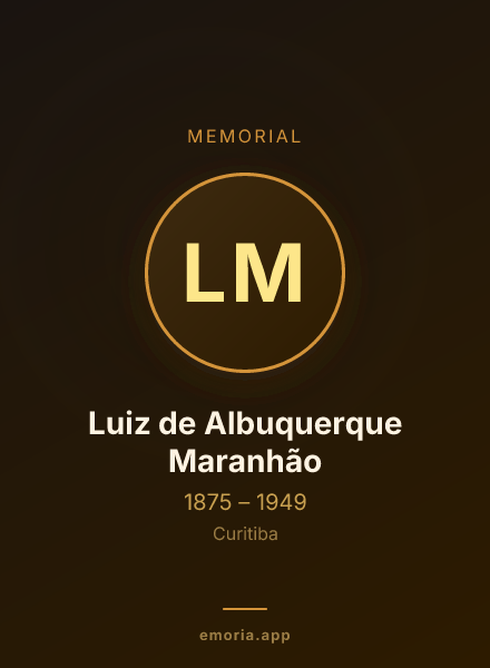 Memorial portrait of Luiz de Albuquerque Maranhão