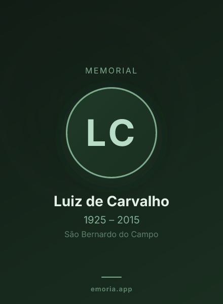 Memorial portrait of Luiz de Carvalho