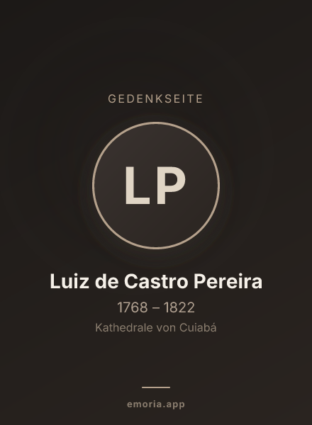 Gedenkportrait von Luiz de Castro Pereira