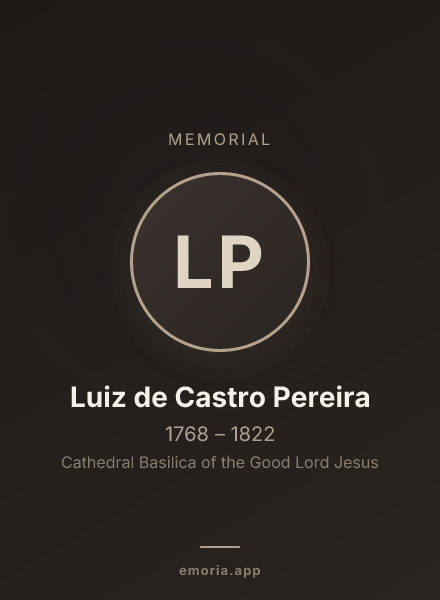Memorial portrait of Luiz de Castro Pereira