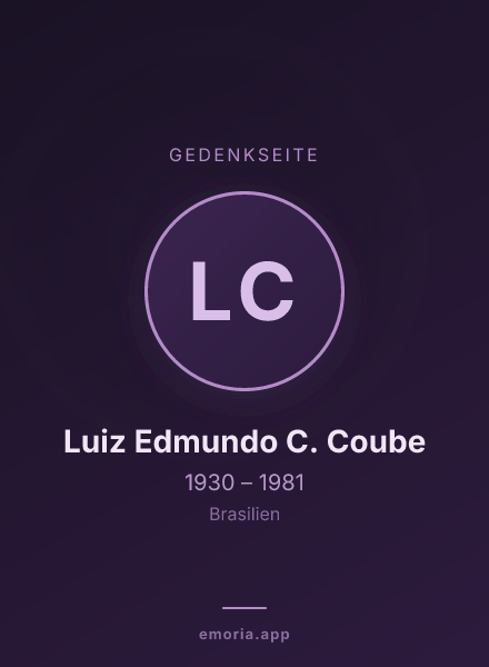 Gedenkportrait von Luiz Edmundo C. Coube
