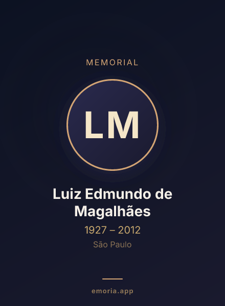 Memorial portrait of Luiz Edmundo de Magalhães