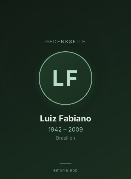 Gedenkportrait von Luiz Fabiano