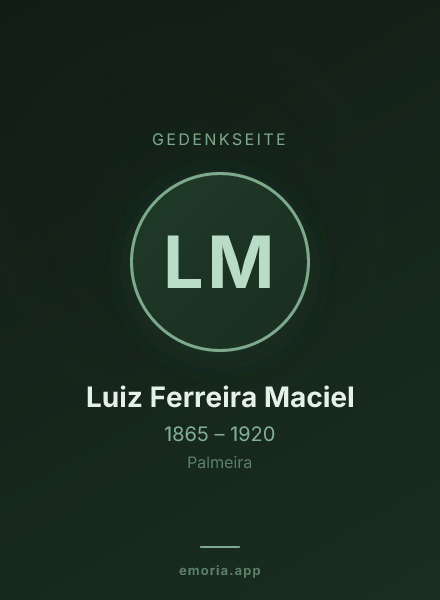 Gedenkportrait von Luiz Ferreira Maciel
